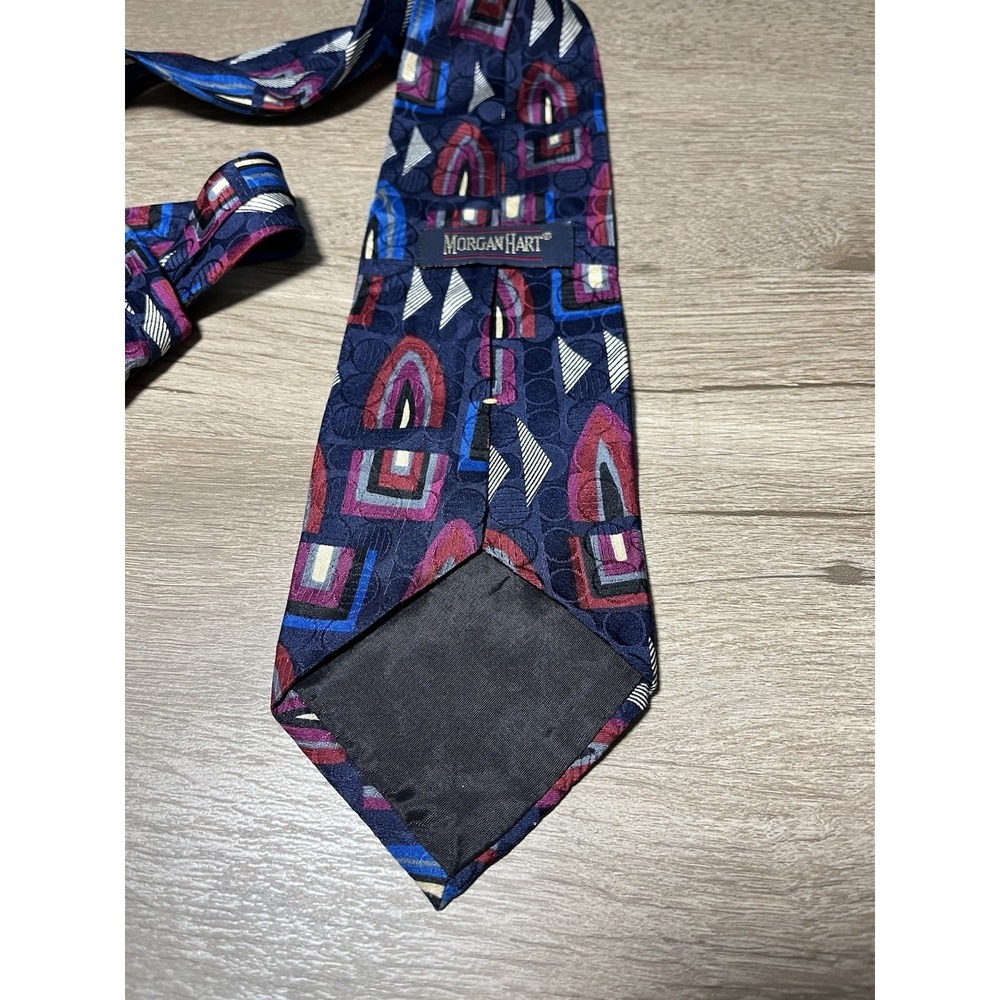 Morgan Hart 100% Silk USA Tie Vintage 90's‎ Business Casual